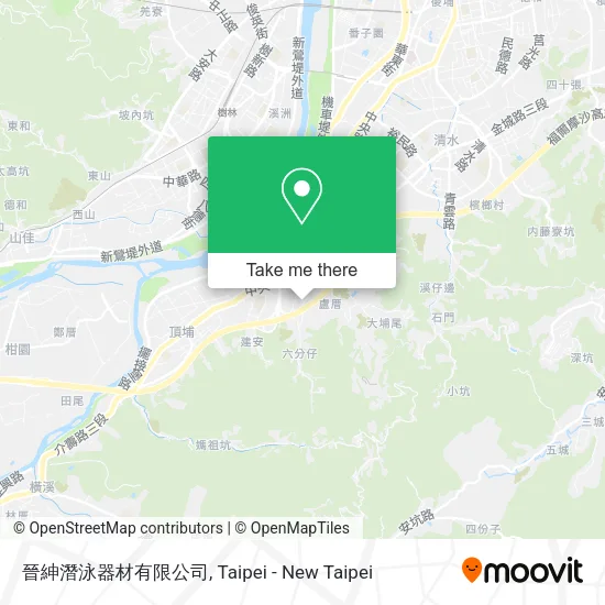 晉紳潛泳器材有限公司 map