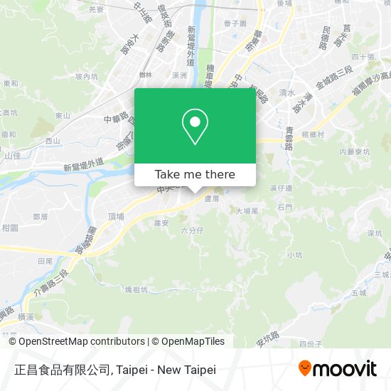 正昌食品有限公司 map