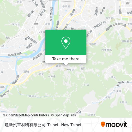 建新汽車材料有限公司地圖