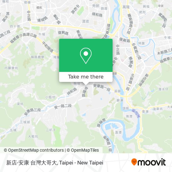 新店-安康 台灣大哥大地圖