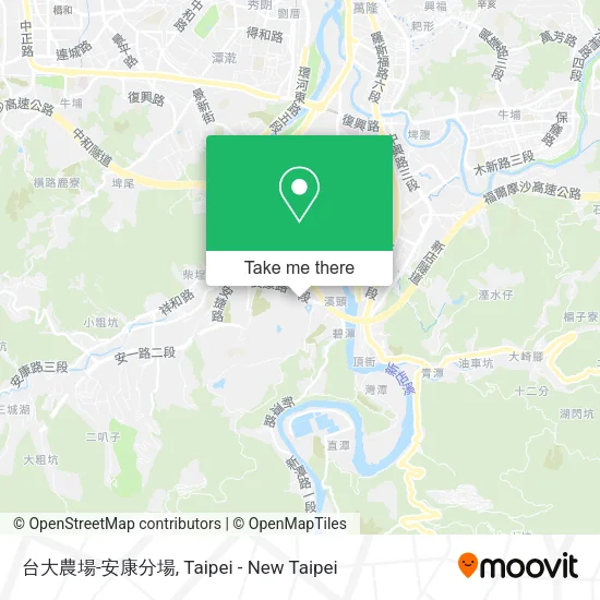 台大農場-安康分場地圖