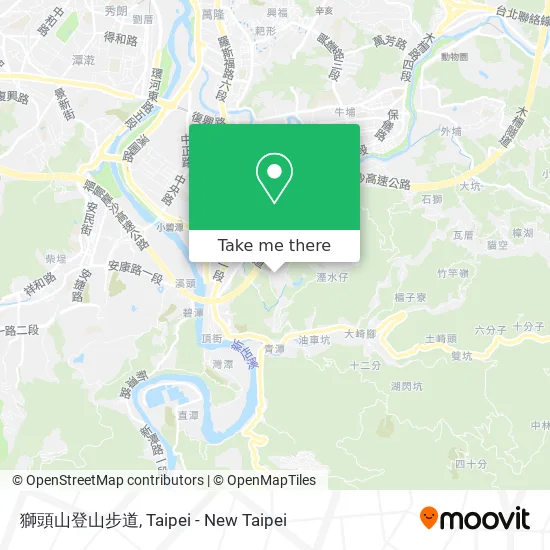 獅頭山登山步道 map