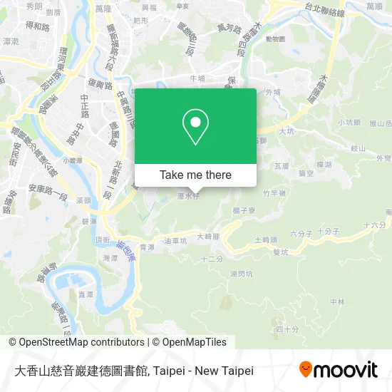 大香山慈音巖建德圖書館地圖