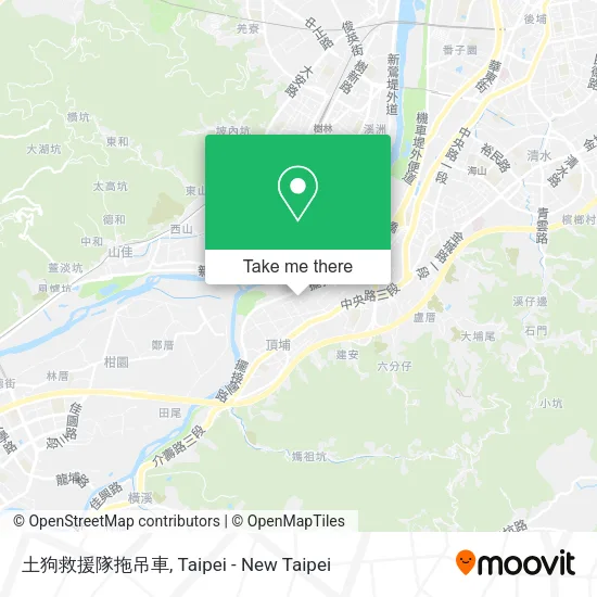 土狗救援隊拖吊車 map