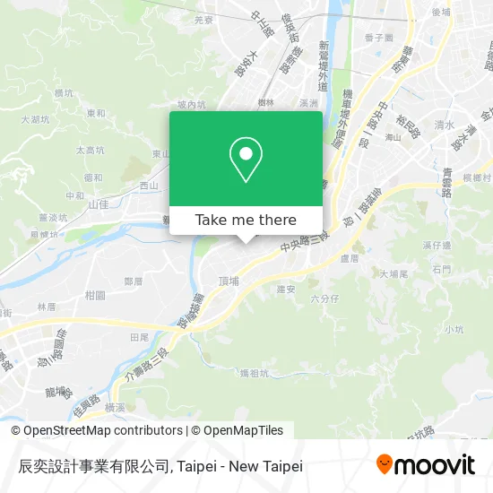 辰奕設計事業有限公司地圖