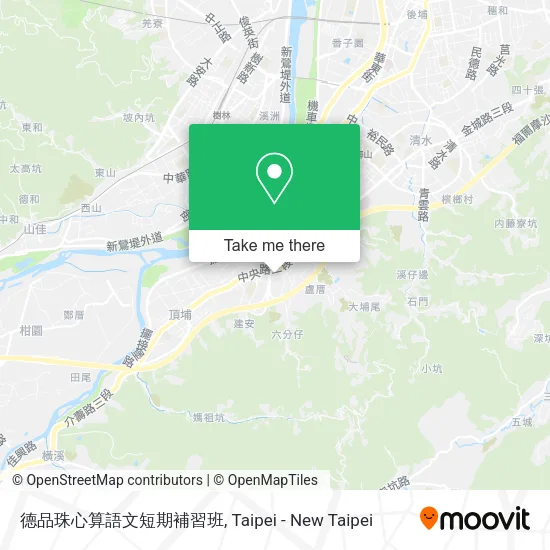 德品珠心算語文短期補習班地圖