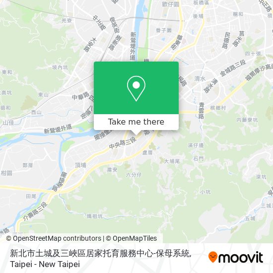 新北市土城及三峽區居家托育服務中心-保母系統 map