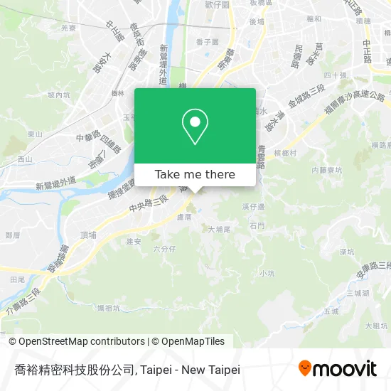 喬裕精密科技股份公司地圖