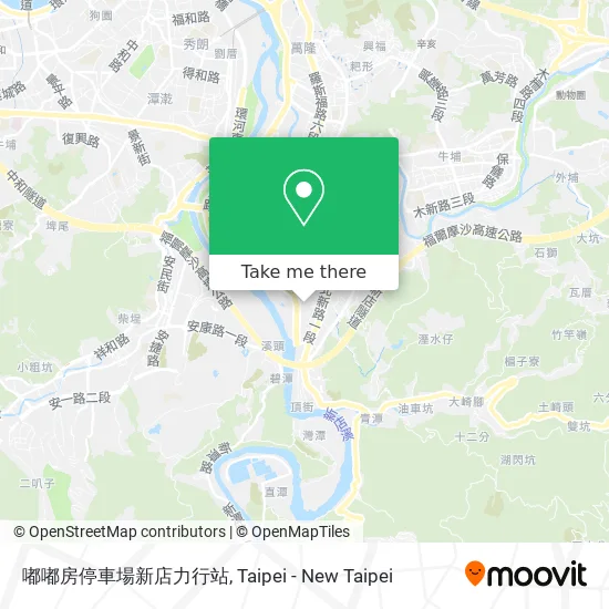 嘟嘟房停車場新店力行站地圖