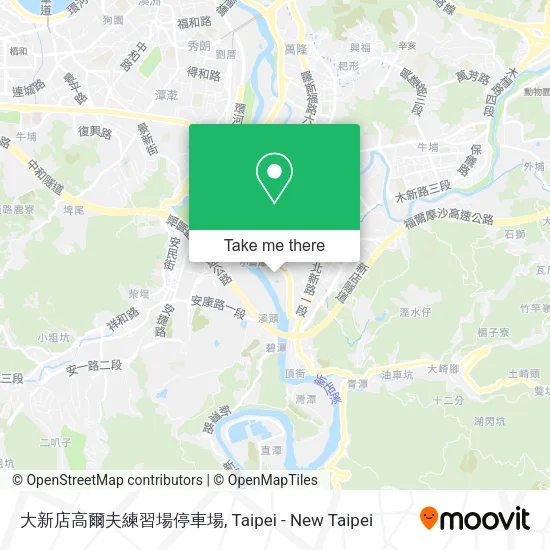 大新店高爾夫練習場停車場地圖