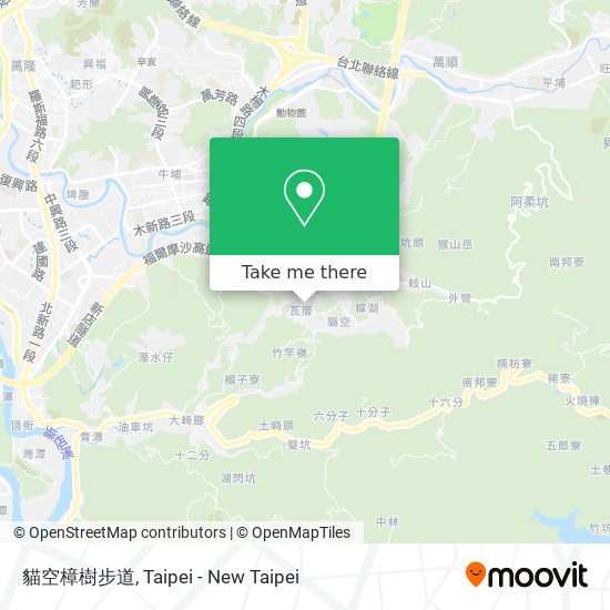 貓空樟樹步道地圖