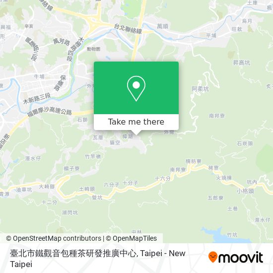 臺北市鐵觀音包種茶研發推廣中心 map