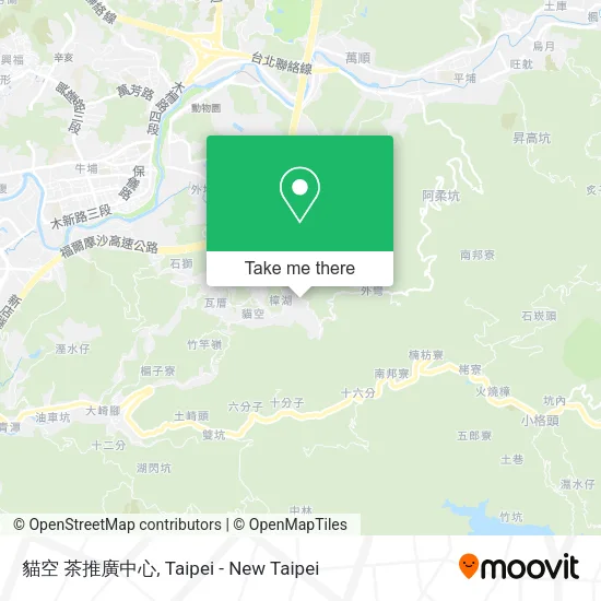 貓空 茶推廣中心地圖