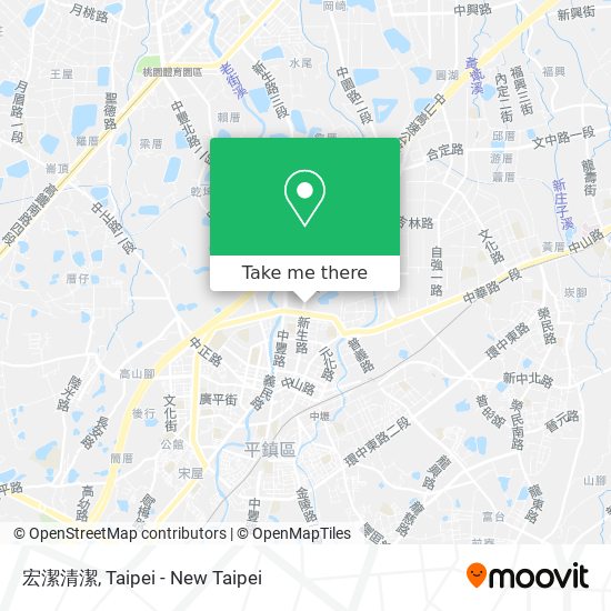 宏潔清潔 map