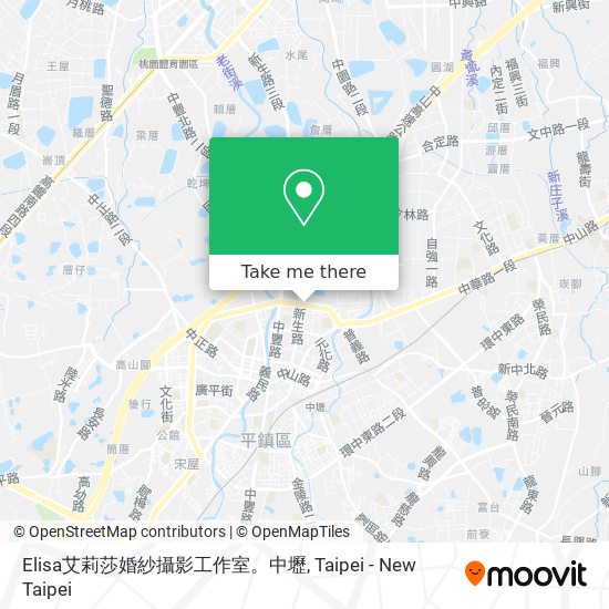 Elisa艾莉莎婚紗攝影工作室。中壢地圖