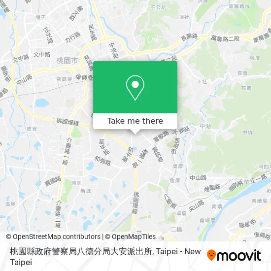 桃園縣政府警察局八德分局大安派出所 map