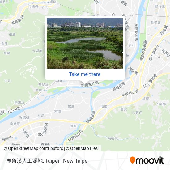 鹿角溪人工濕地 map
