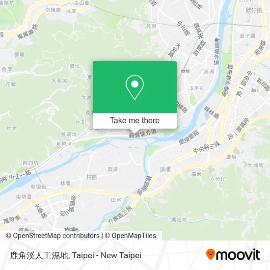 鹿角溪人工濕地地圖