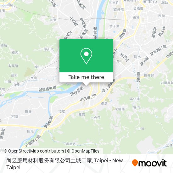 尚昱應用材料股份有限公司土城二廠 map