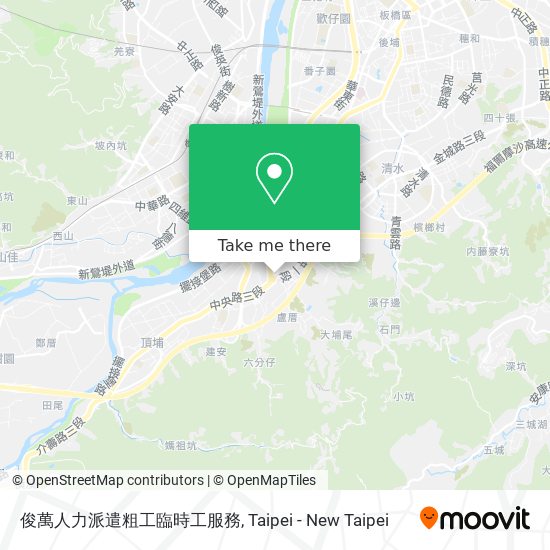 俊萬人力派遣粗工臨時工服務地圖