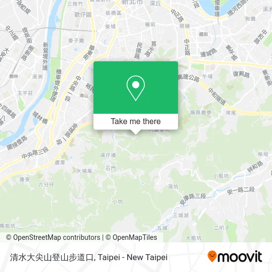 清水大尖山登山步道口 map