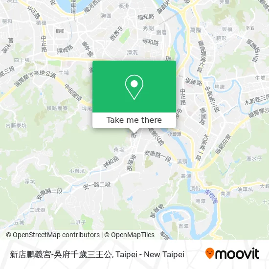 新店鵬義宮-吳府千歲三王公 map