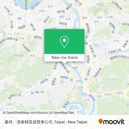 豪祥、億泰精英遊覽車公司地圖