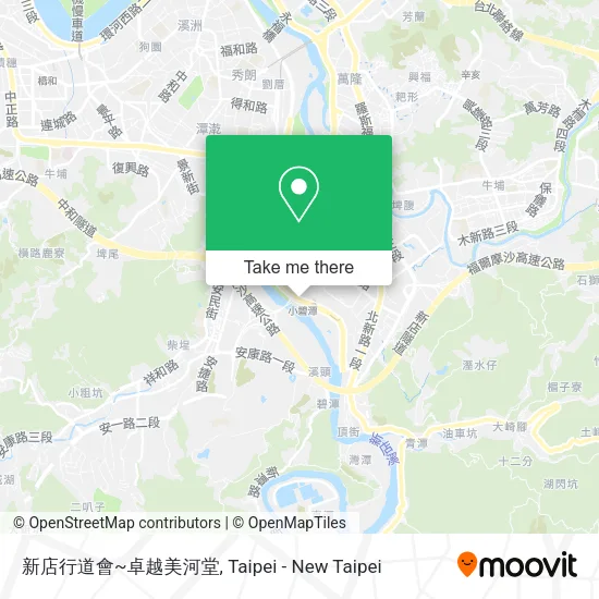 新店行道會~卓越美河堂 map