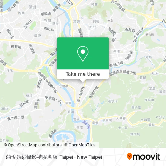 囍悅婚紗攝影禮服名店地圖