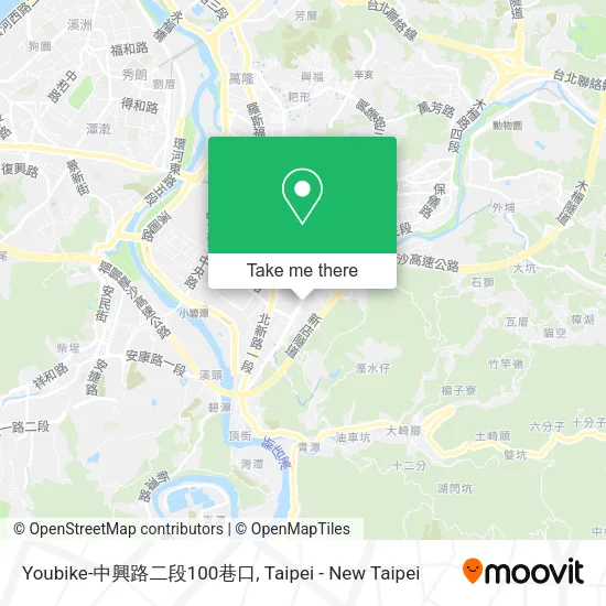 Youbike-中興路二段100巷口 map
