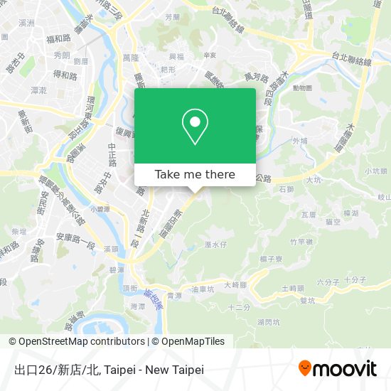 出口26/新店/北地圖