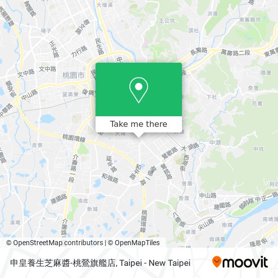 申皇養生芝麻醬-桃鶯旗艦店地圖