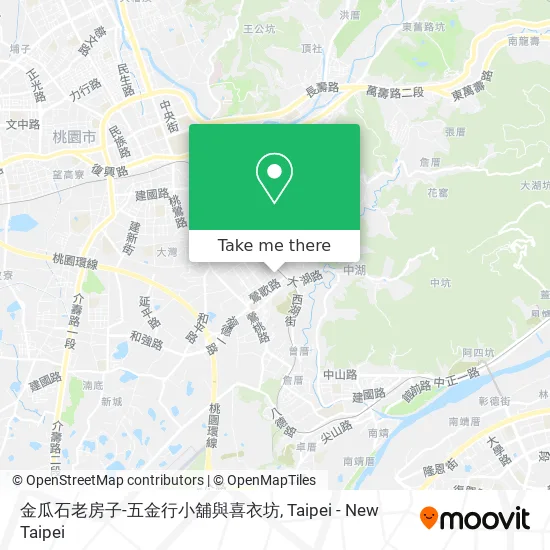 金瓜石老房子-五金行小舖與喜衣坊地圖