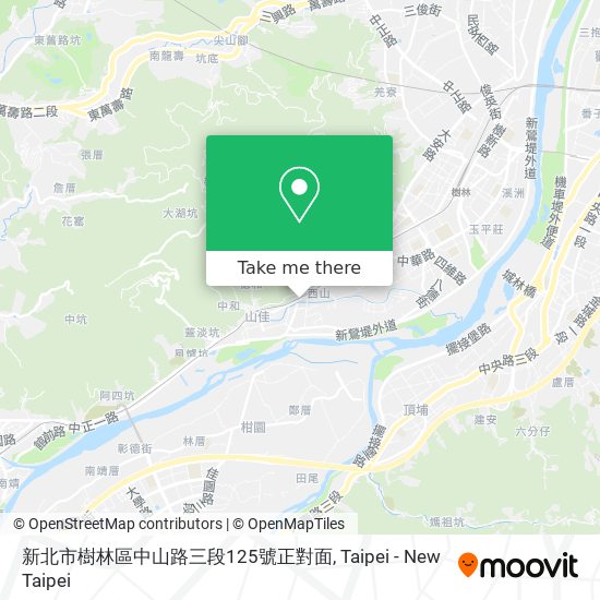 新北市樹林區中山路三段125號正對面地圖