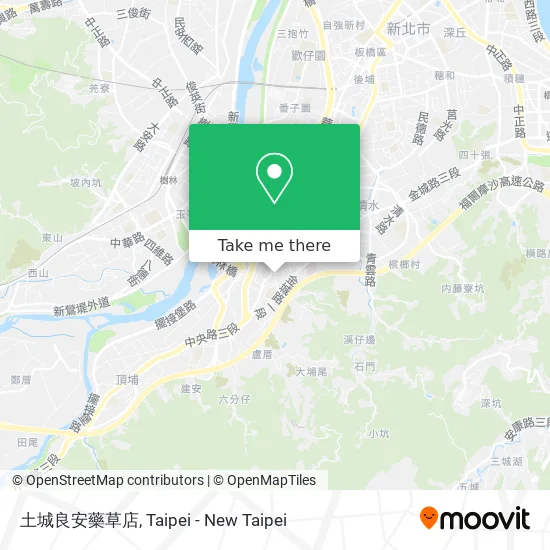 土城良安藥草店地圖