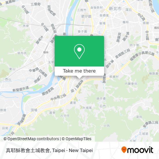 真耶穌教會土城教會 map