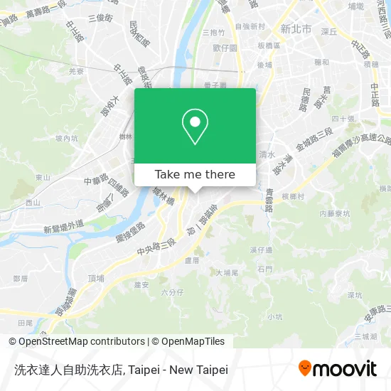 洗衣達人自助洗衣店 map