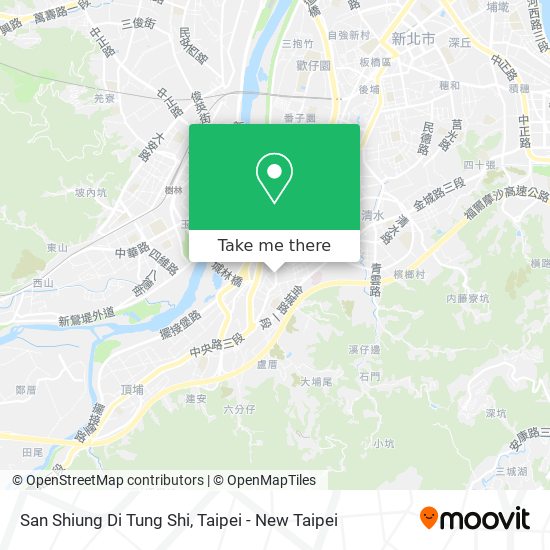 San Shiung Di Tung Shi map