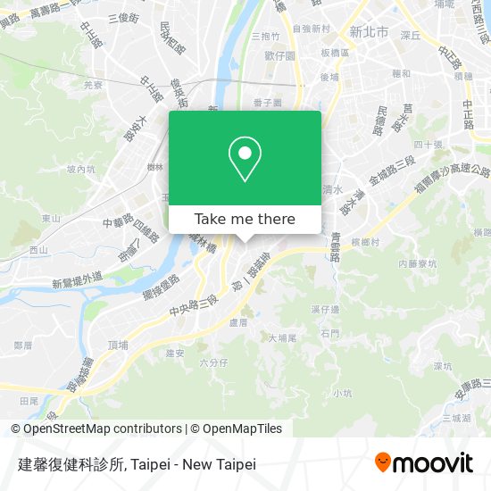 建馨復健科診所地圖