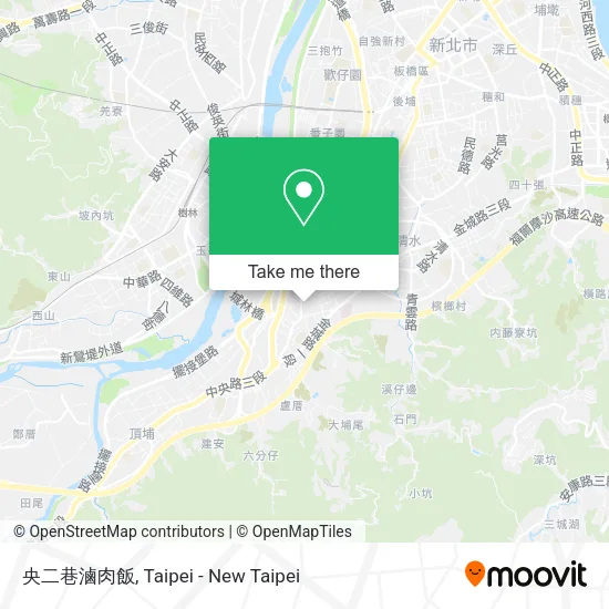 央二巷滷肉飯地圖