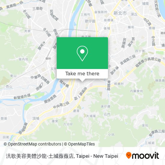 汎歌美容美體沙龍-土城薇薇店 map