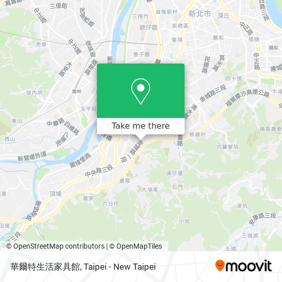 華爾特生活家具館地圖
