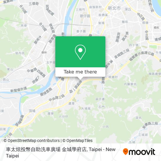 車太炫投幣自助洗車廣場 金城學府店 map