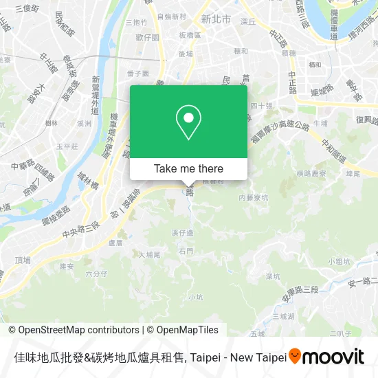 佳味地瓜批發&碳烤地瓜爐具租售地圖