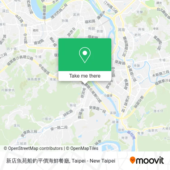 新店魚苑船釣平價海鮮餐廳地圖