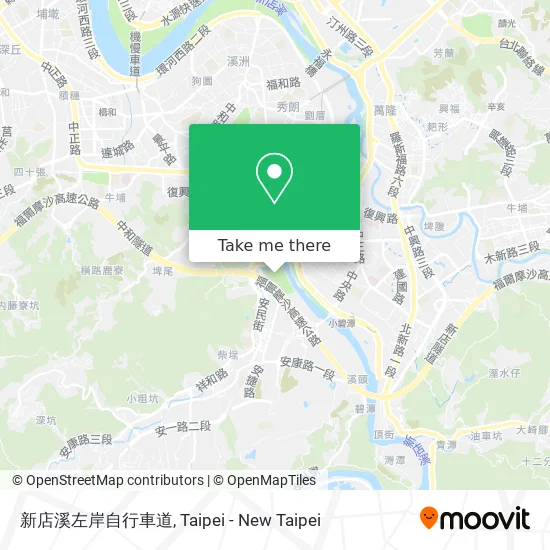 新店溪左岸自行車道 map