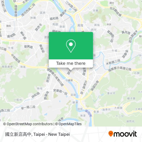 國立新店高中地圖