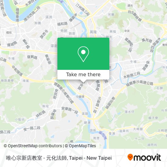 唯心宗新店教室 - 元化法師 map