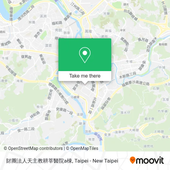 財團法人天主教耕莘醫院a棟地圖