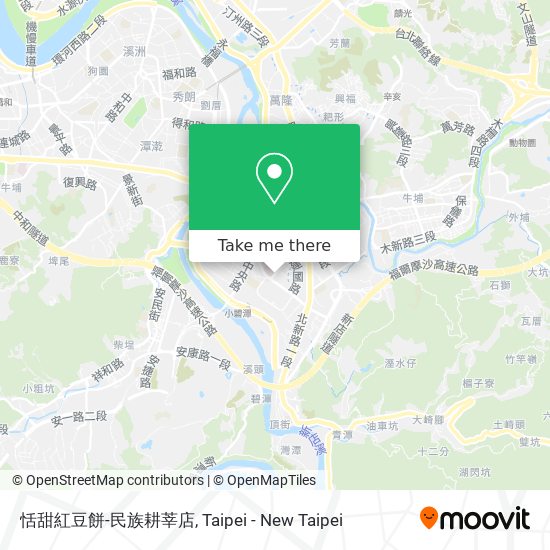 恬甜紅豆餅-民族耕莘店 map